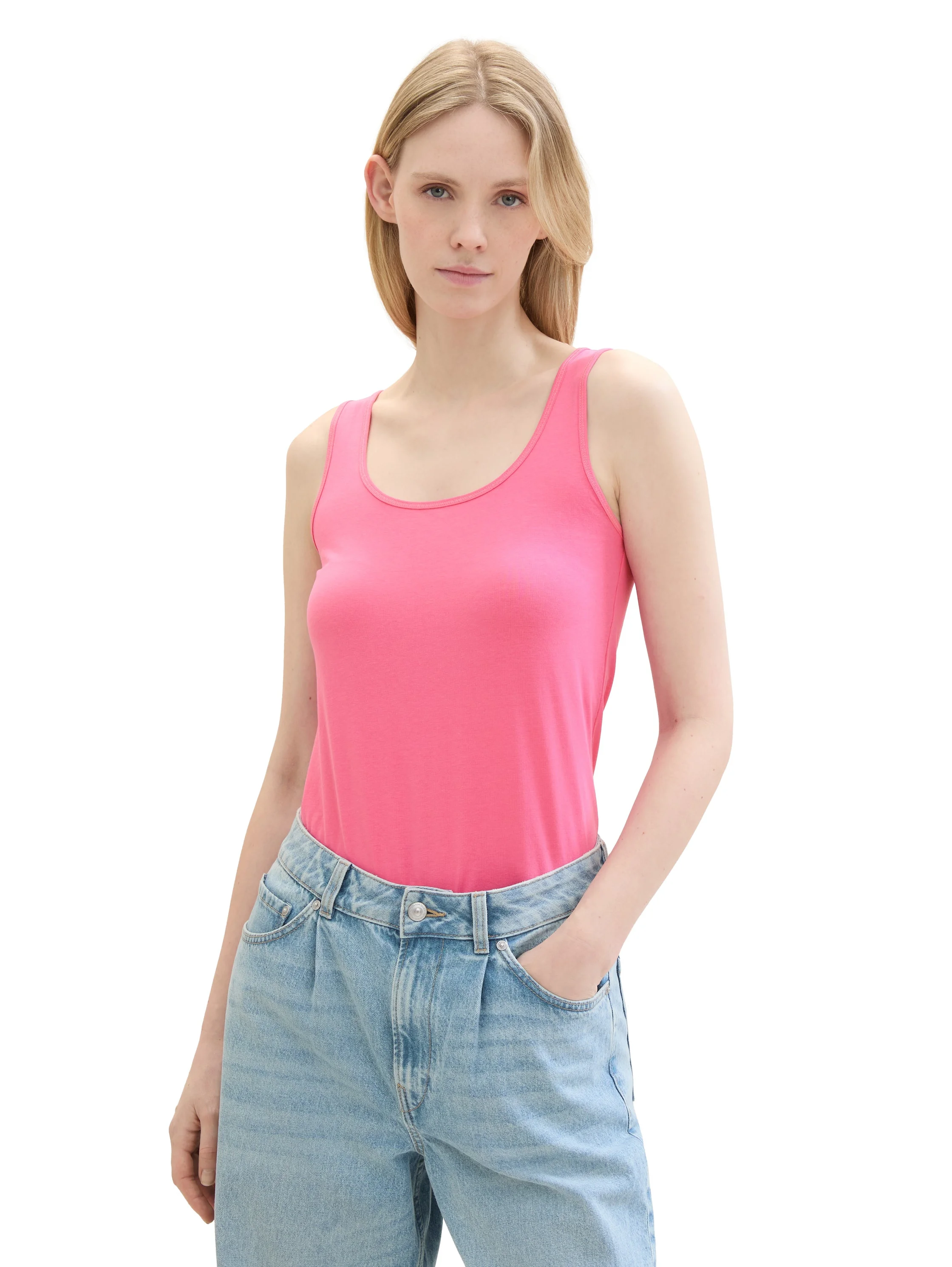 Tom Tailor - T-SHIRT TOP WIDE CREW NECK Tom Tailor - T-SHIRT TOP WIDE CREW NECK