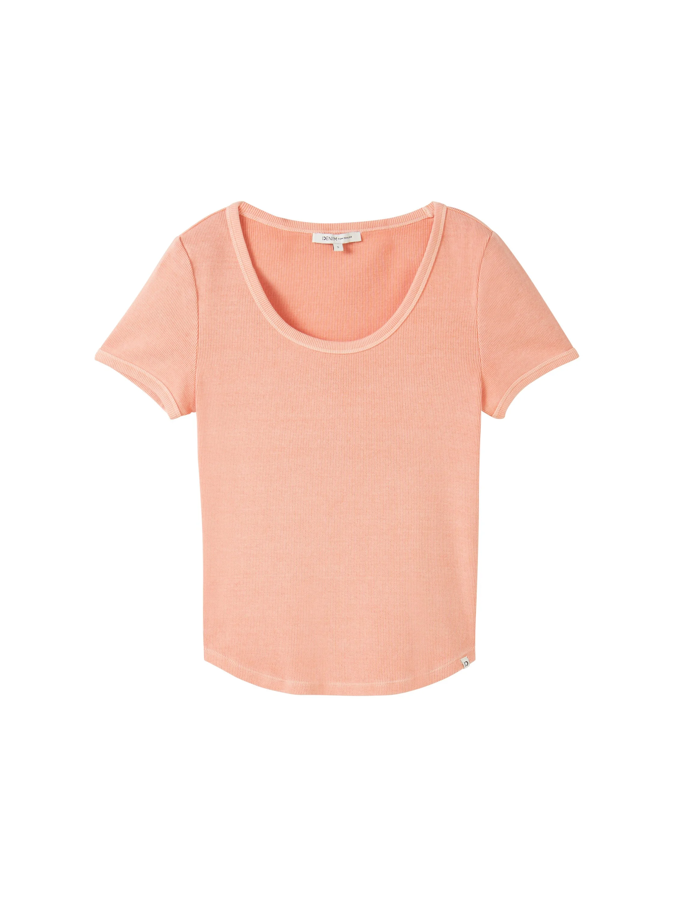 Tom Tailor - DYED RIB T-SHIRT Tom Tailor - DYED RIB T-SHIRT