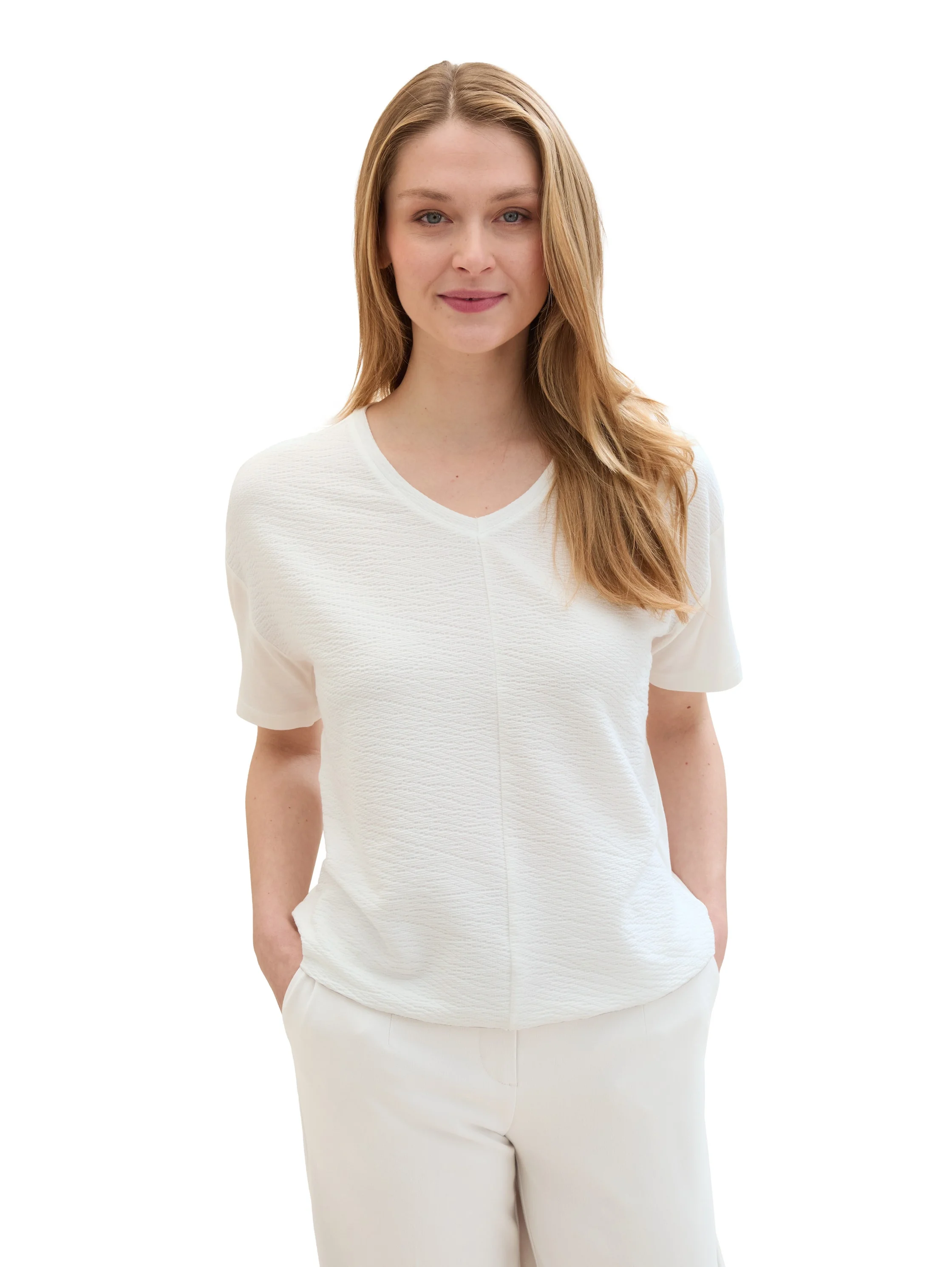 Tom Tailor - T-SHIRT STRUCTURED Tom Tailor - T-SHIRT STRUCTURED