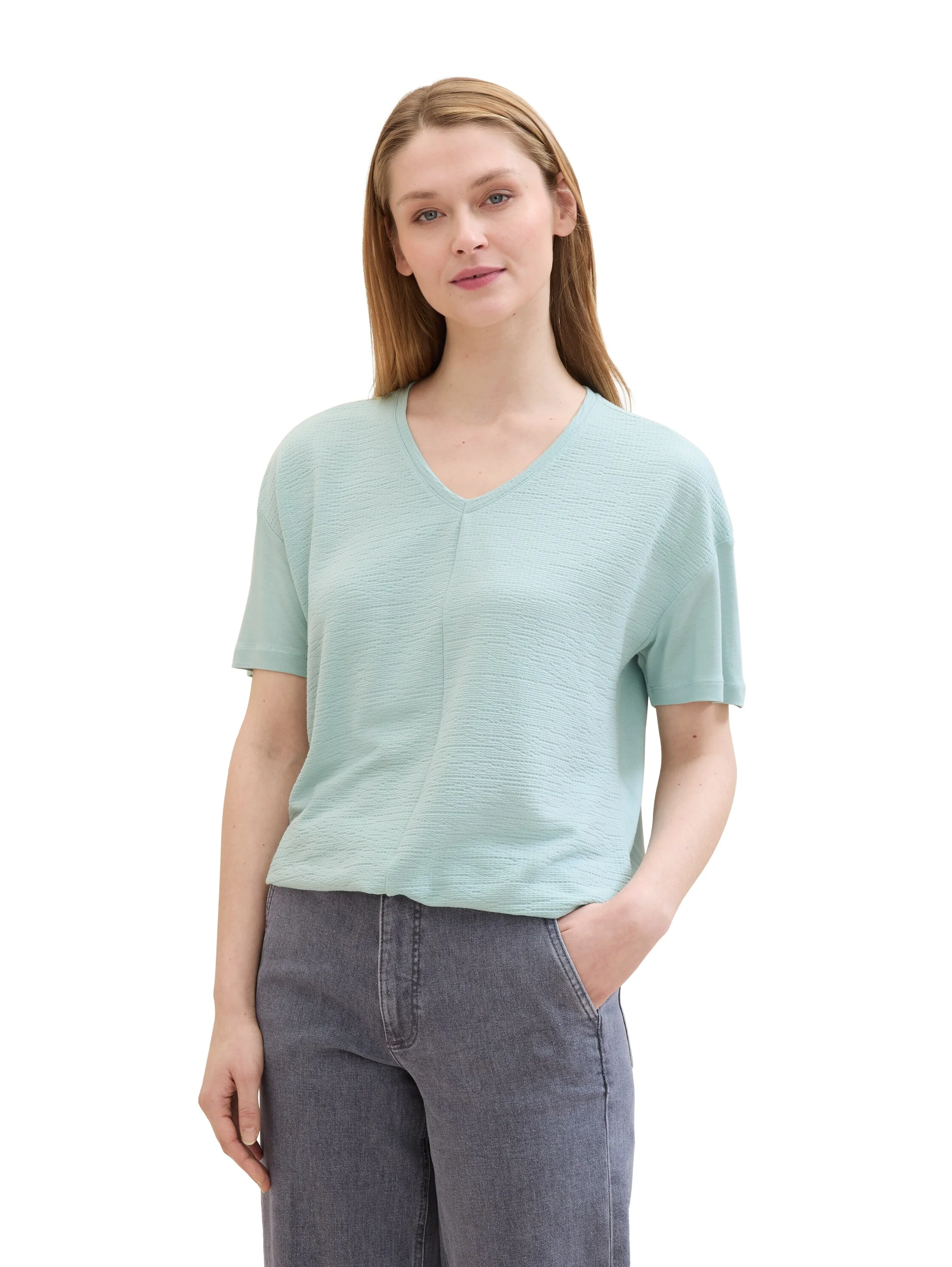 Tom Tailor - T-SHIRT STRUCTURED Tom Tailor - T-SHIRT STRUCTURED