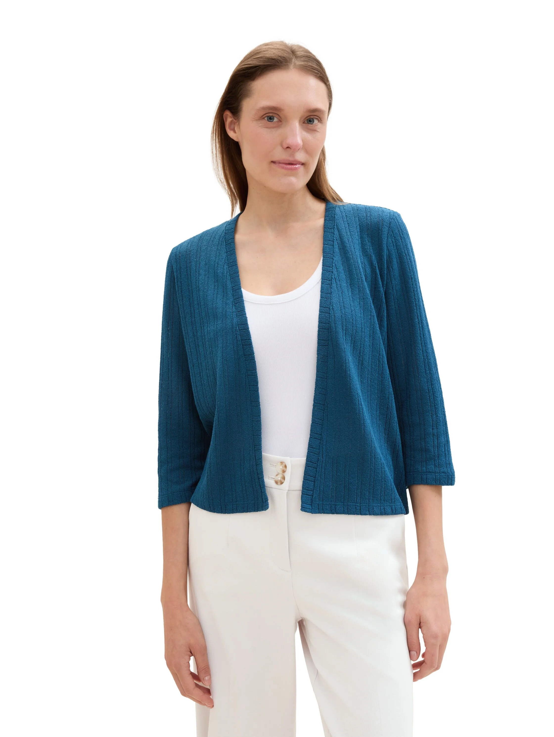 Tom Tailor - T-SHIRT LOOSE KNIT CARDIGAN Tom Tailor - T-SHIRT LOOSE KNIT CARDIGAN