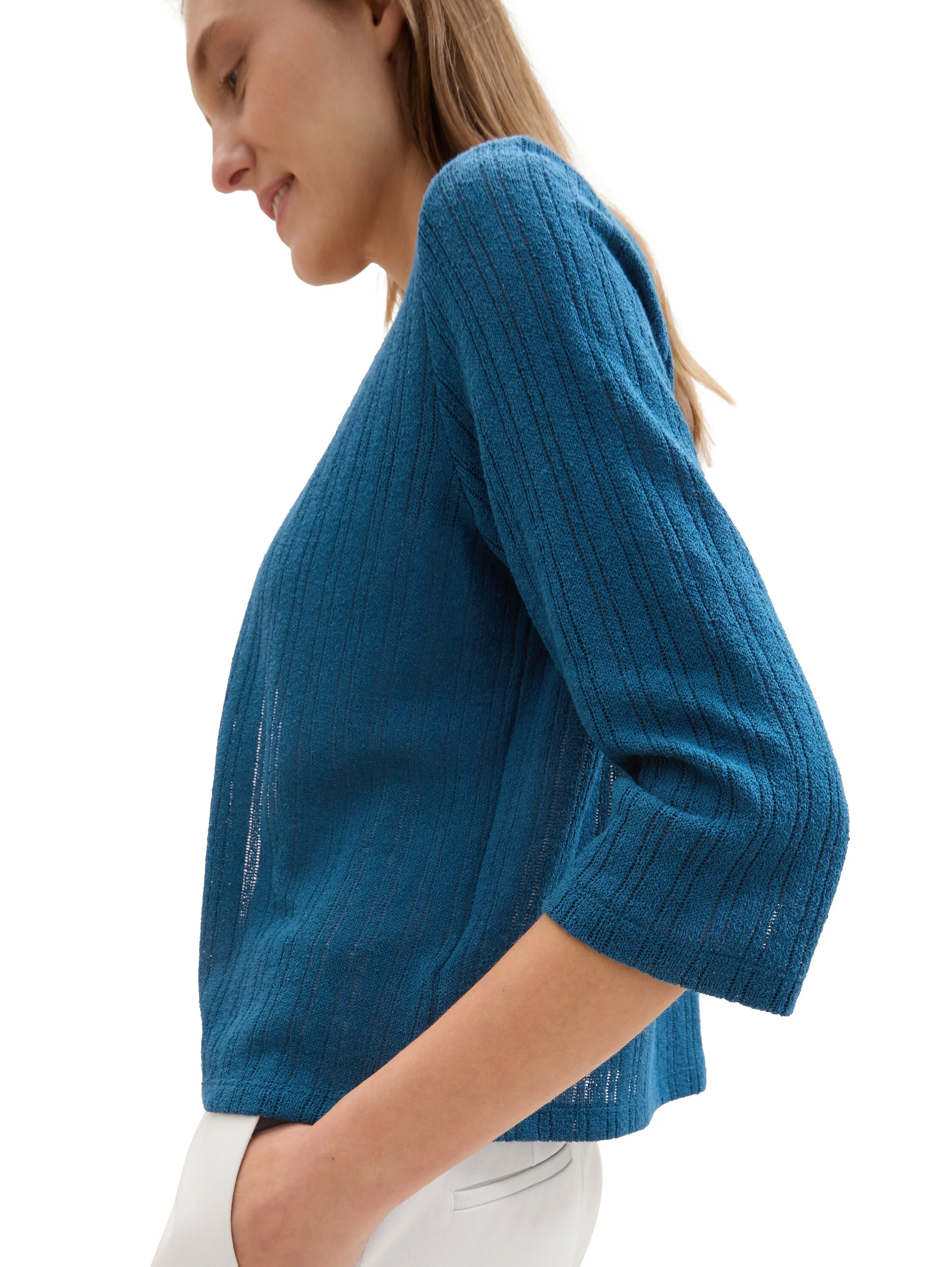 Tom Tailor - T-SHIRT LOOSE KNIT CARDIGAN Tom Tailor - T-SHIRT LOOSE KNIT CARDIGAN