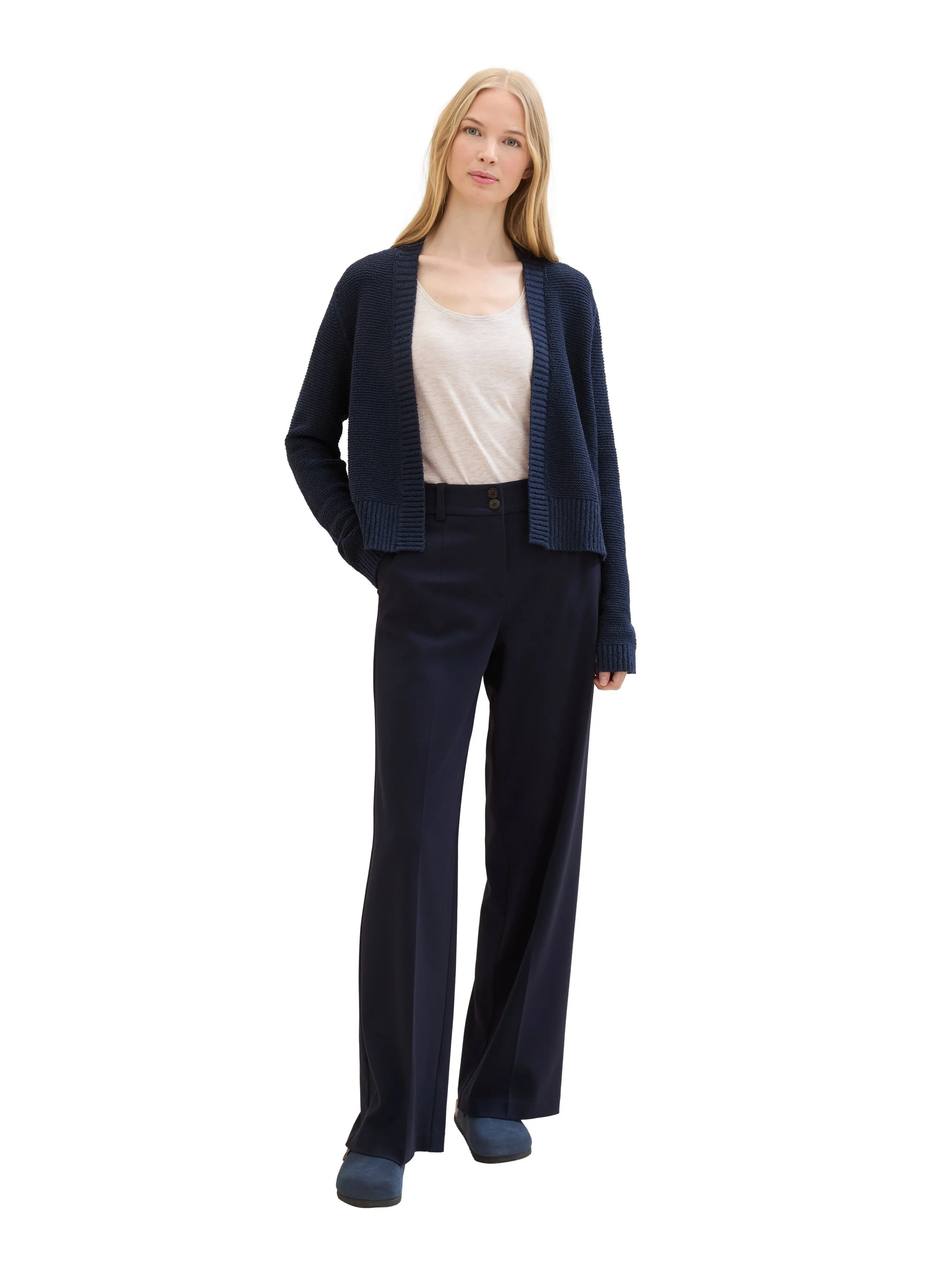 Tom Tailor - KNIT STRUCTURED CARDIGAN Tom Tailor - KNIT STRUCTURED CARDIGAN