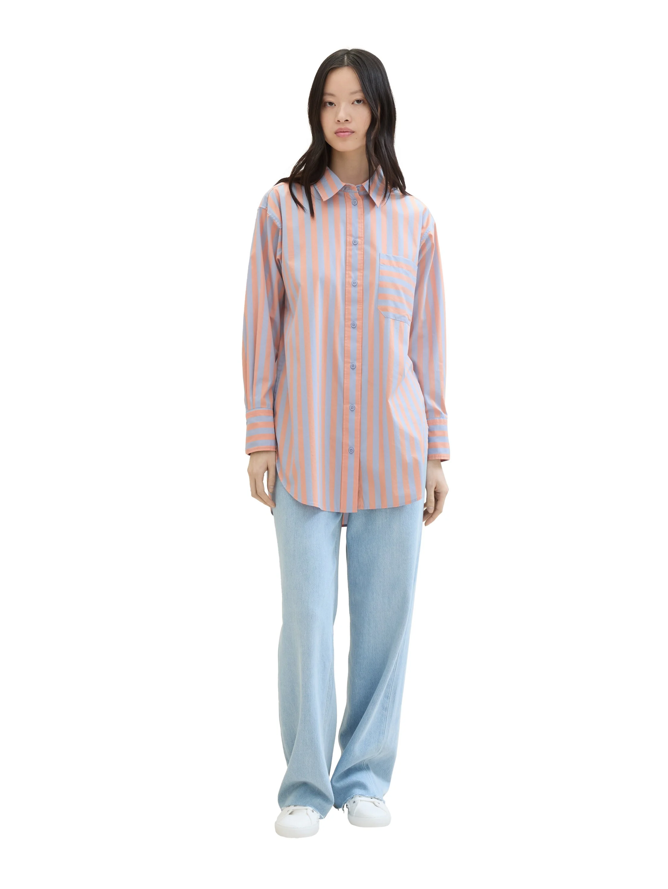 Tom Tailor - LONG SHIRT WITH CHEST... Tom Tailor - LONG SHIRT WITH CHEST...