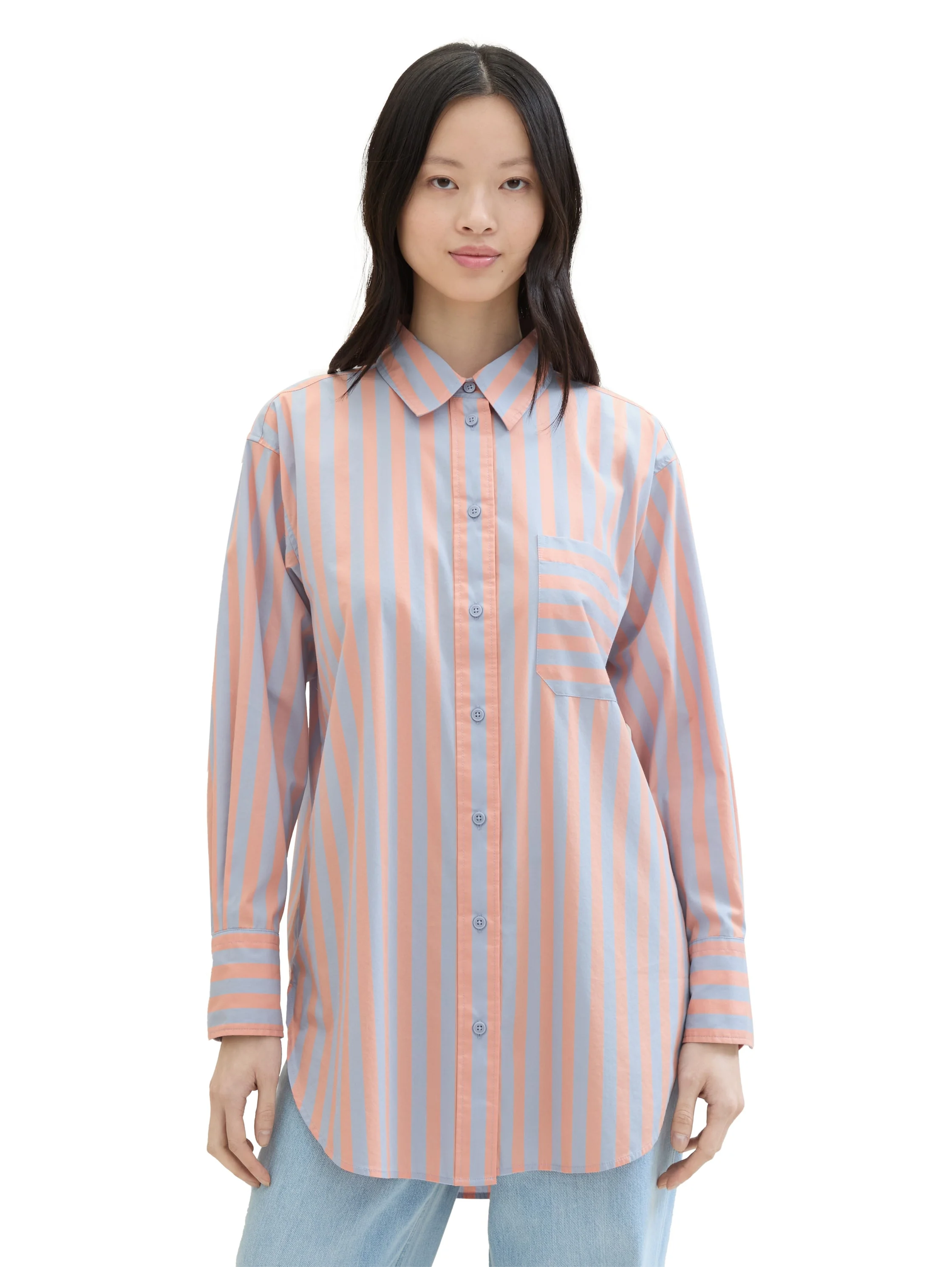 Tom Tailor - LONG SHIRT WITH CHEST... Tom Tailor - LONG SHIRT WITH CHEST...