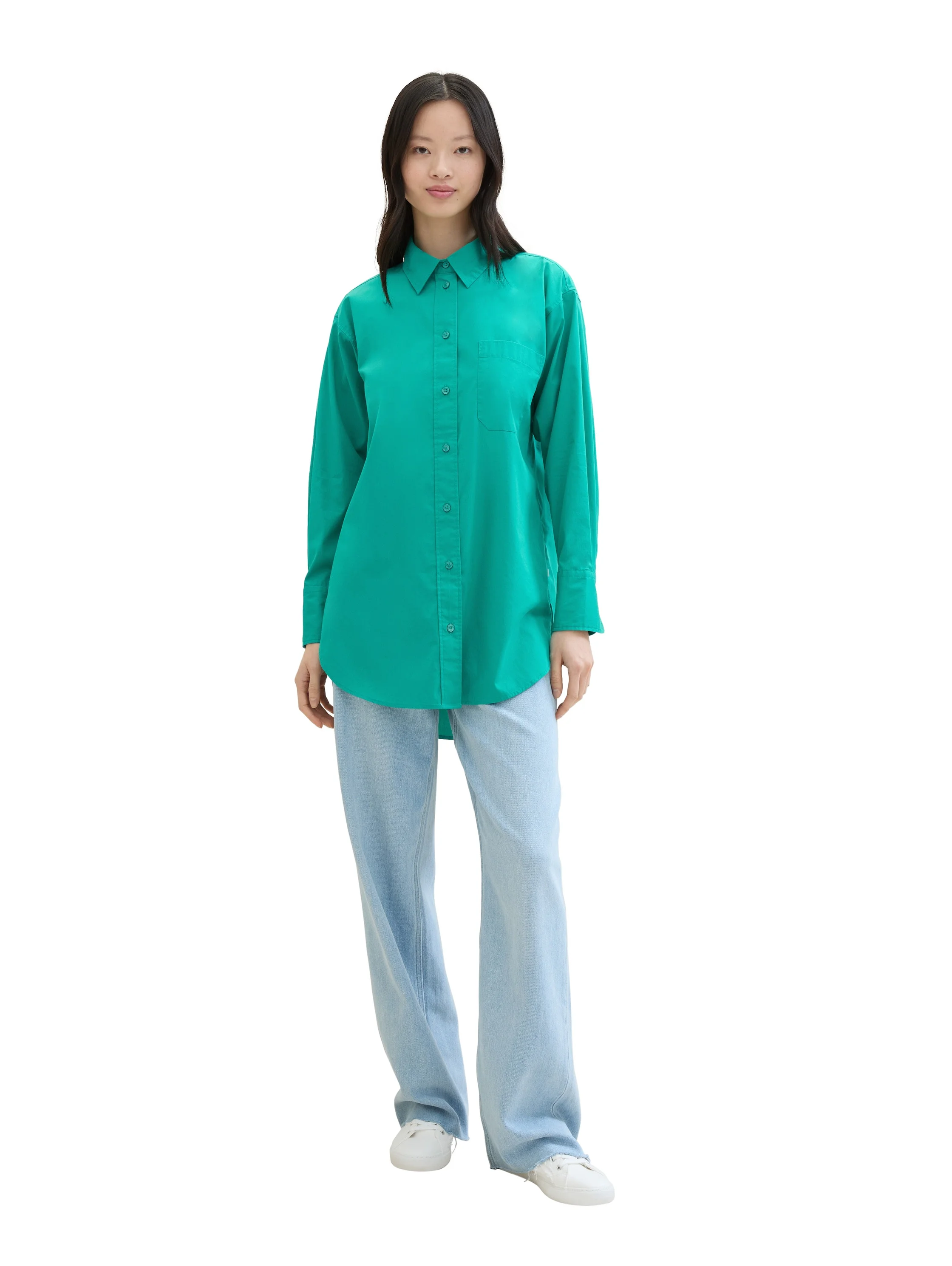 Tom Tailor - LONG SHIRT WITH CHEST... Tom Tailor - LONG SHIRT WITH CHEST...