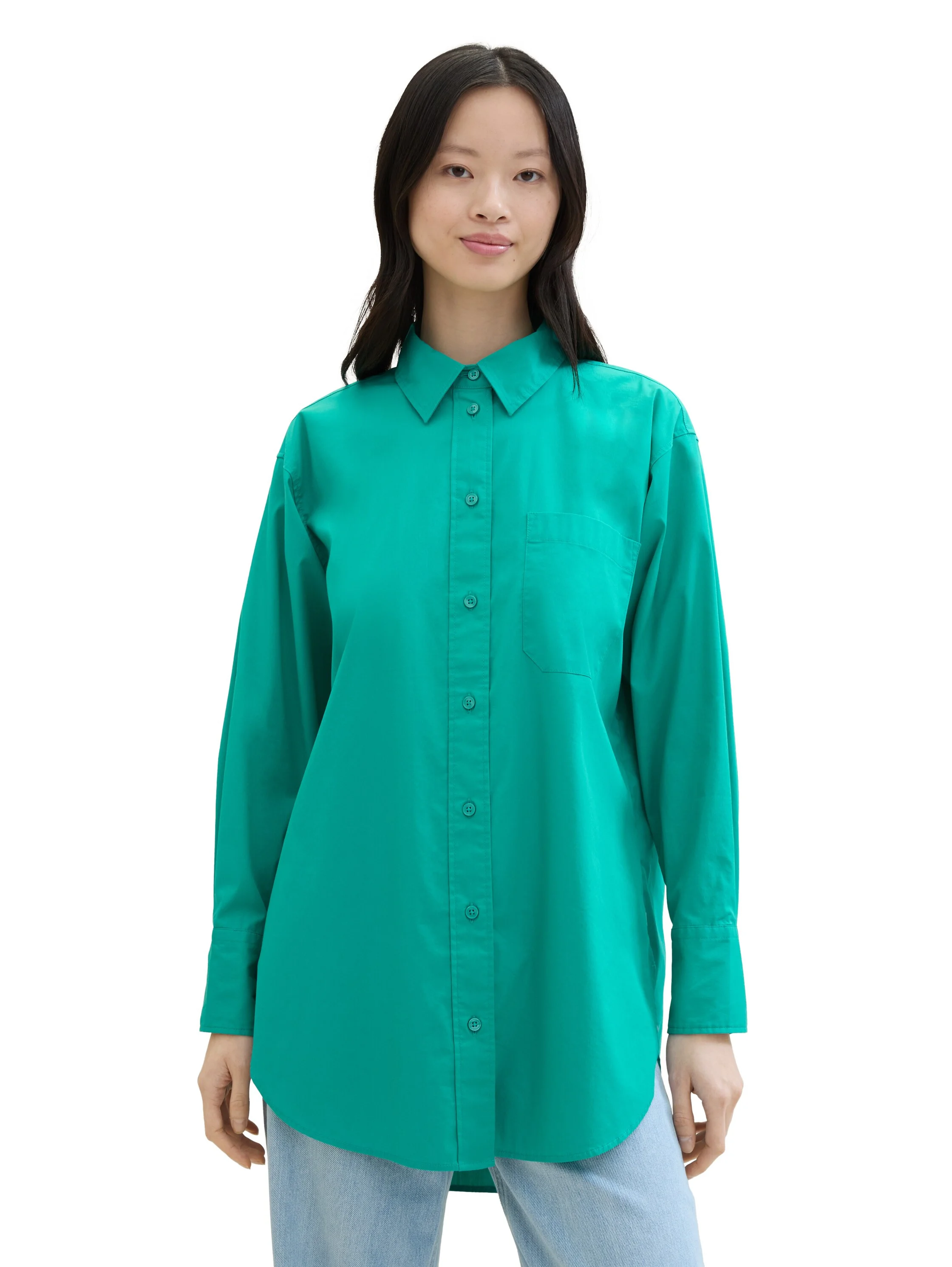Tom Tailor - LONG SHIRT WITH CHEST... Tom Tailor - LONG SHIRT WITH CHEST...