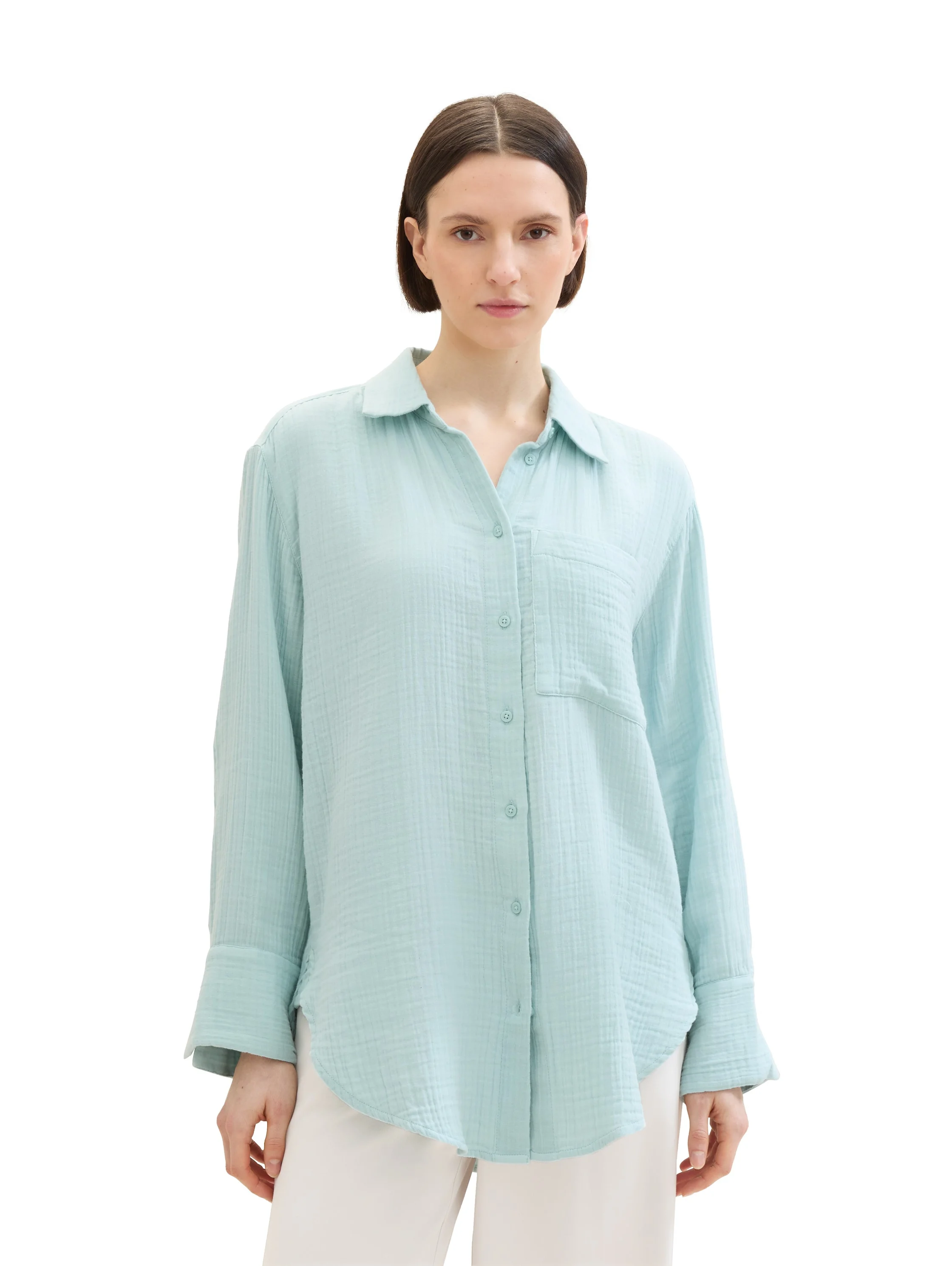 Tom Tailor - STRUCTURED BLOUSE SHIRT Tom Tailor - STRUCTURED BLOUSE SHIRT
