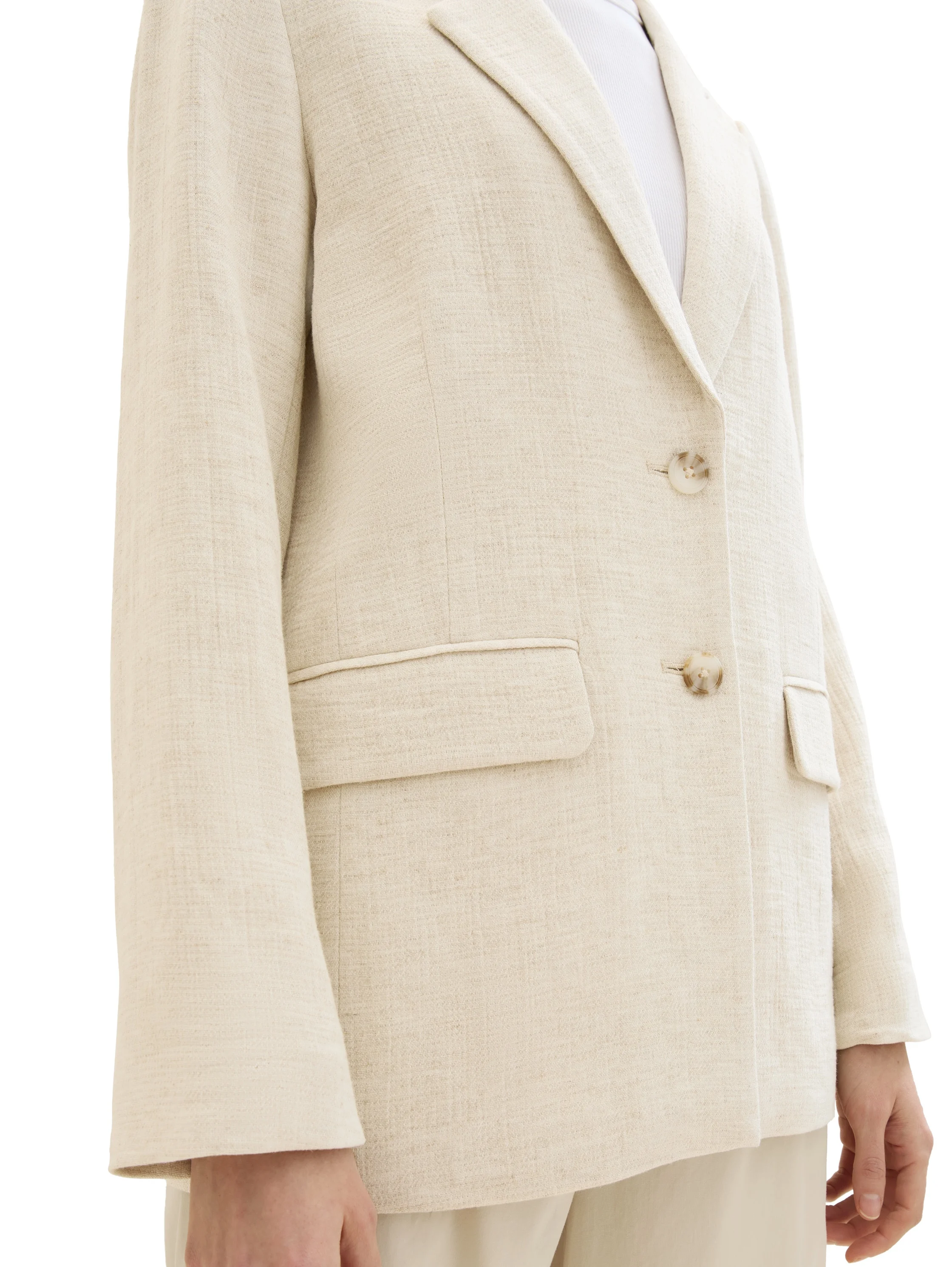 Tom Tailor - LINEN LOOK BLAZER Tom Tailor - LINEN LOOK BLAZER