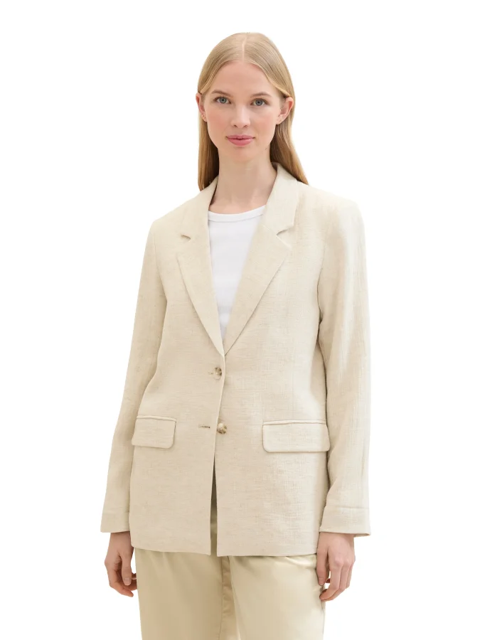 Tom Tailor - LINEN LOOK BLAZER