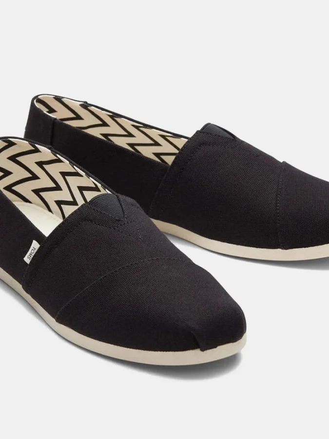 TOMS - BLK REC CTTN CAN MN...