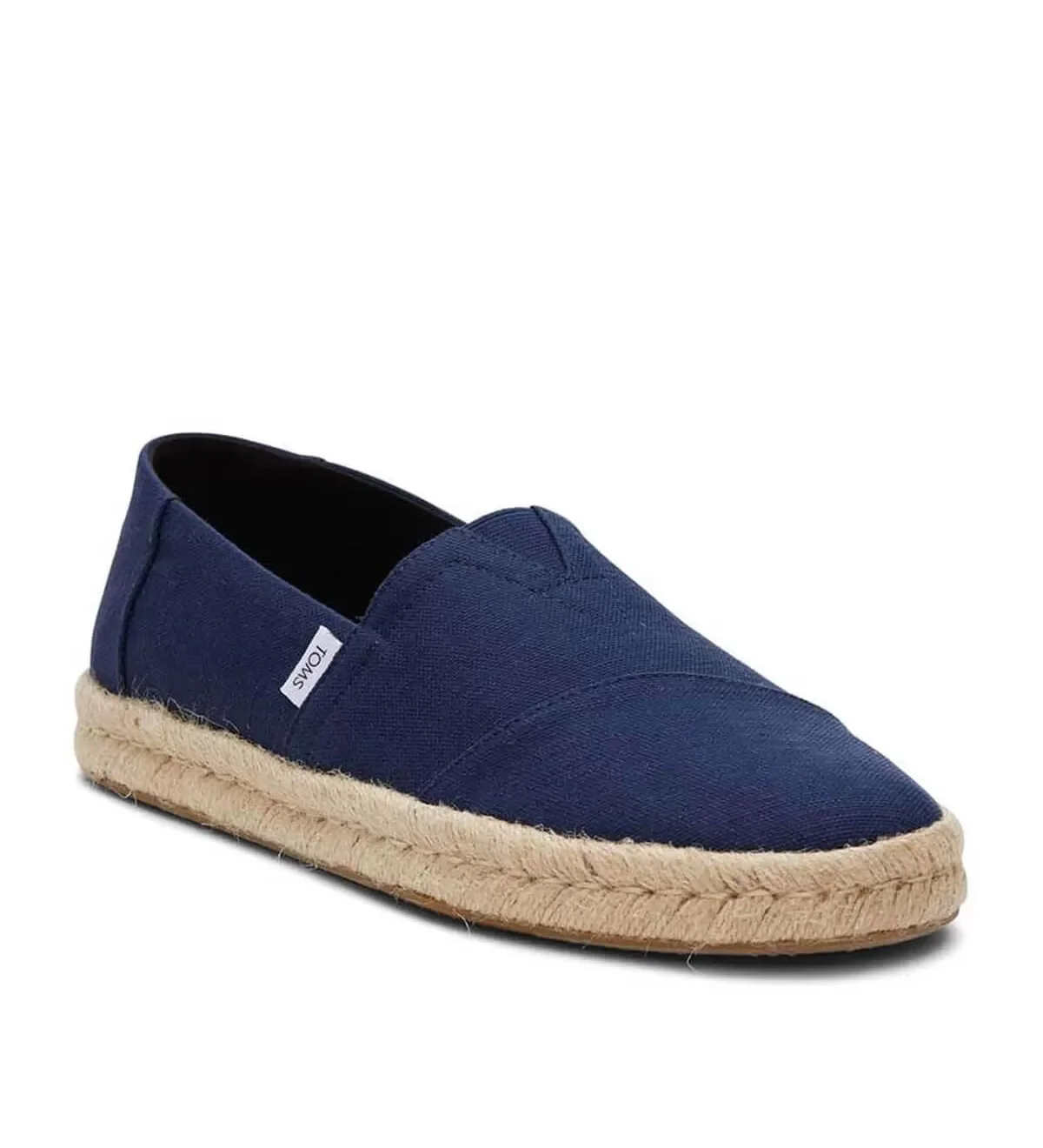 TOMS - NVY RCLD CTN SLB WVN...