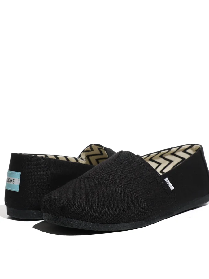TOMS - BLK/BLK REC CTTN CAN...