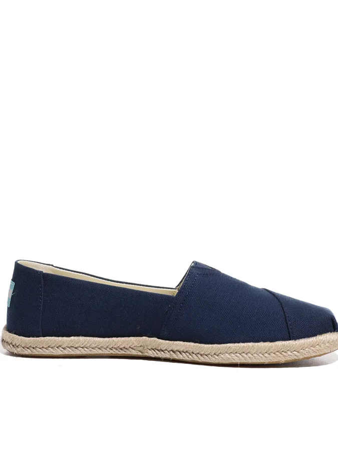 TOMS - NVY REC COT SLUB WOV...