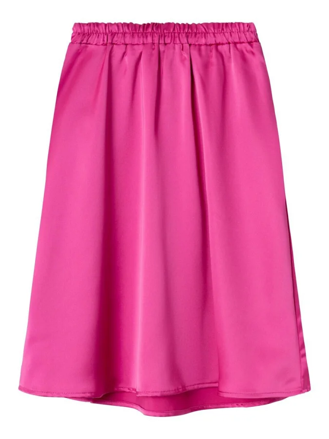 NAME IT - NKFKATIN MIDI SKIRT 2