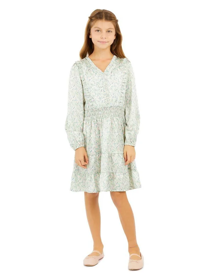 GUESS - POLY SATIN LS DRESS
