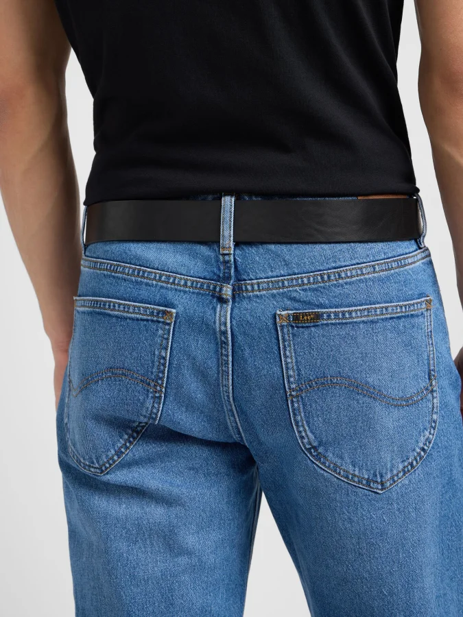 Lee - LEATHER BELT LOGO BUCKLE 2