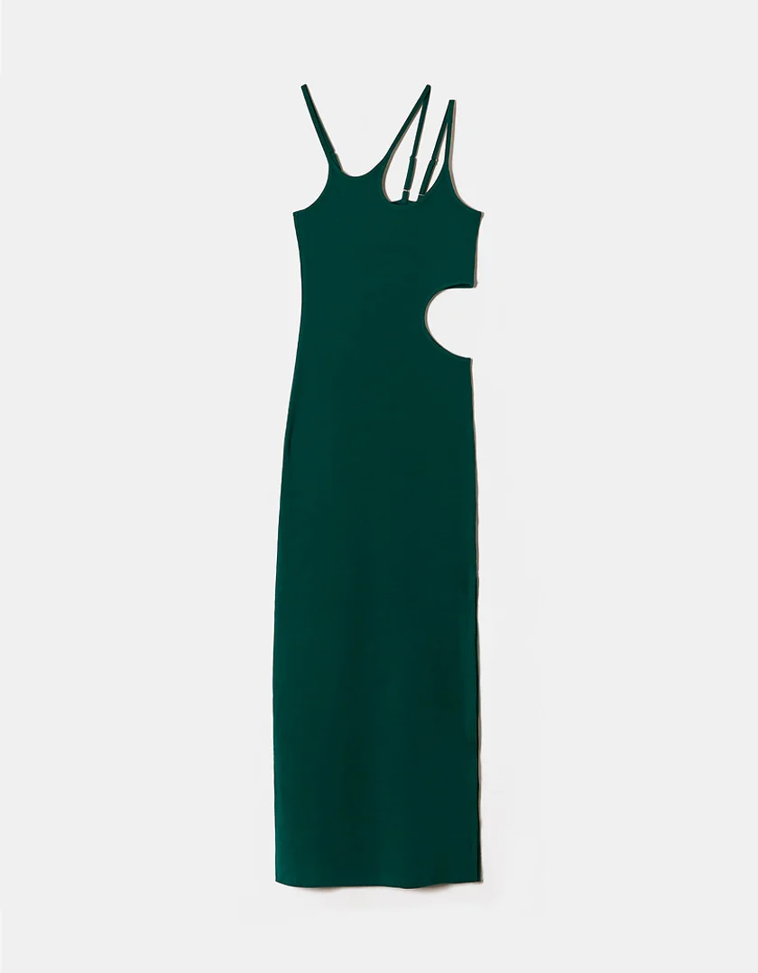 Tally Weijl - Cut Out Green Midi Dress Tally Weijl - Cut Out Green Midi Dress