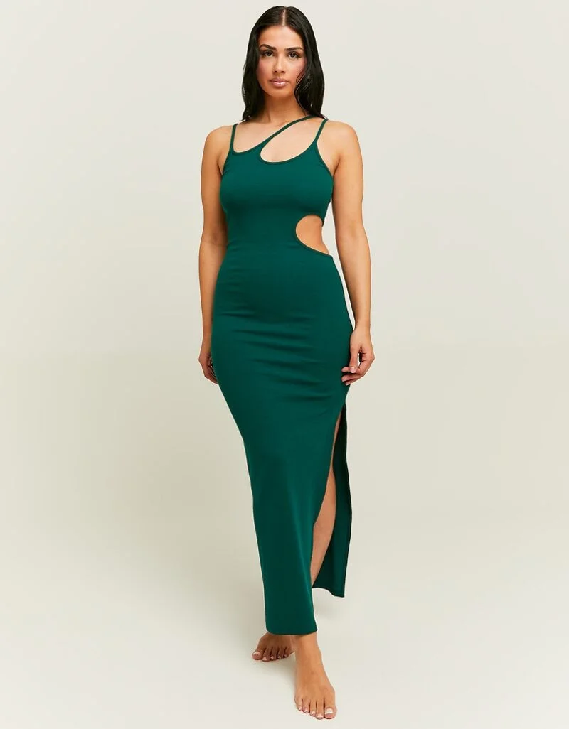 Tally Weijl - Cut Out Green Midi Dress Tally Weijl - Cut Out Green Midi Dress