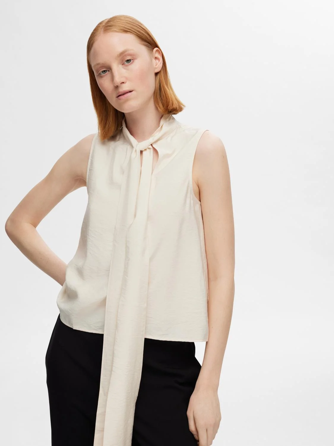 SELECTED WOMEN - SLFCADEN SL TIE NECK... SELECTED WOMEN - SLFCADEN SL TIE NECK...