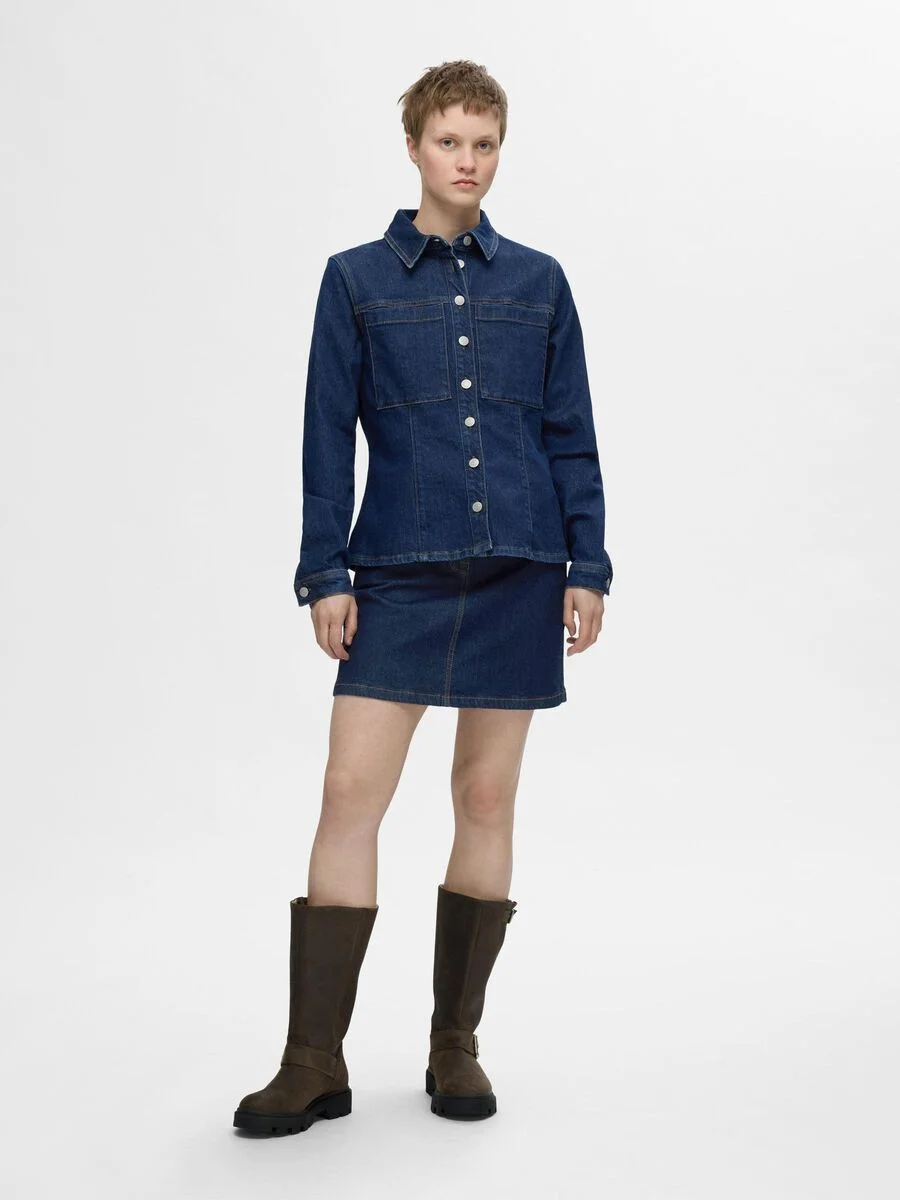 SELECTED WOMEN - SLFILU LS FITTED SHIRT SELECTED WOMEN - SLFILU LS FITTED SHIRT