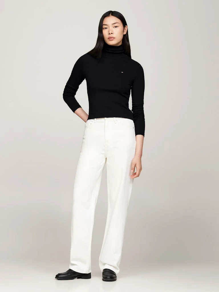 Tommy Hilfiger - SLIM 5X2 RIB ROLL-NK LS Tommy Hilfiger - SLIM 5X2 RIB ROLL-NK LS