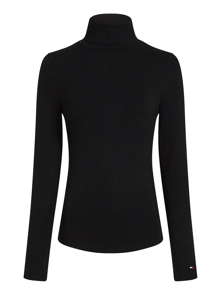 Tommy Hilfiger - SLIM 5X2 RIB ROLL-NK LS Tommy Hilfiger - SLIM 5X2 RIB ROLL-NK LS