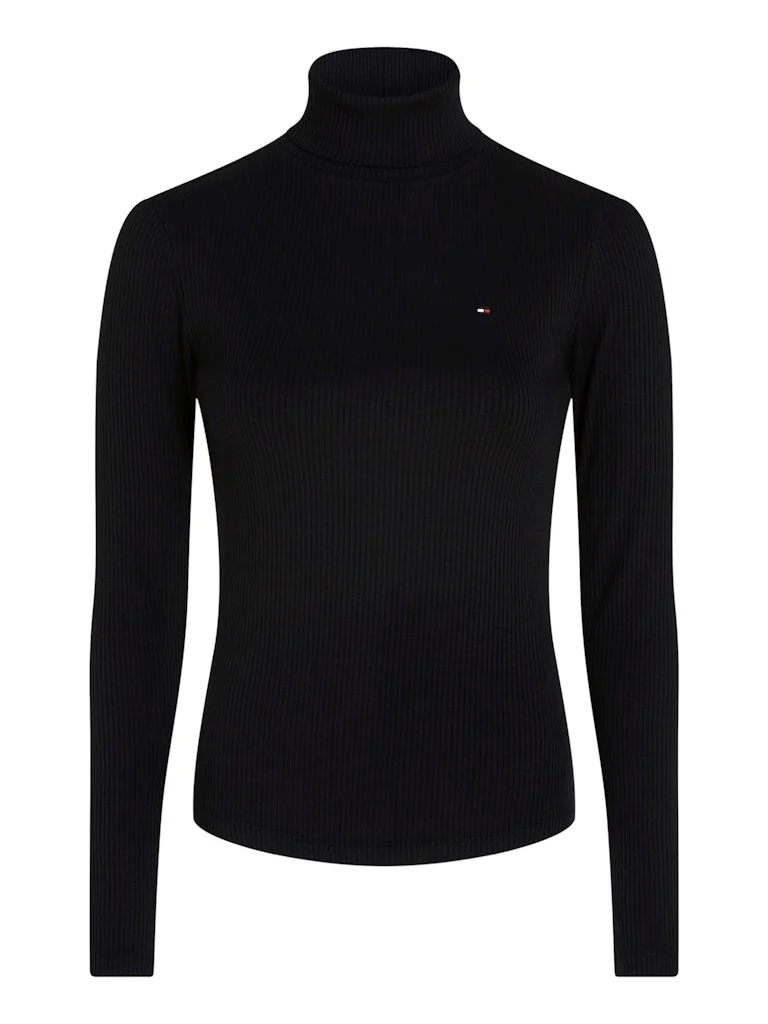 Tommy Hilfiger - SLIM 5X2 RIB ROLL-NK LS Tommy Hilfiger - SLIM 5X2 RIB ROLL-NK LS