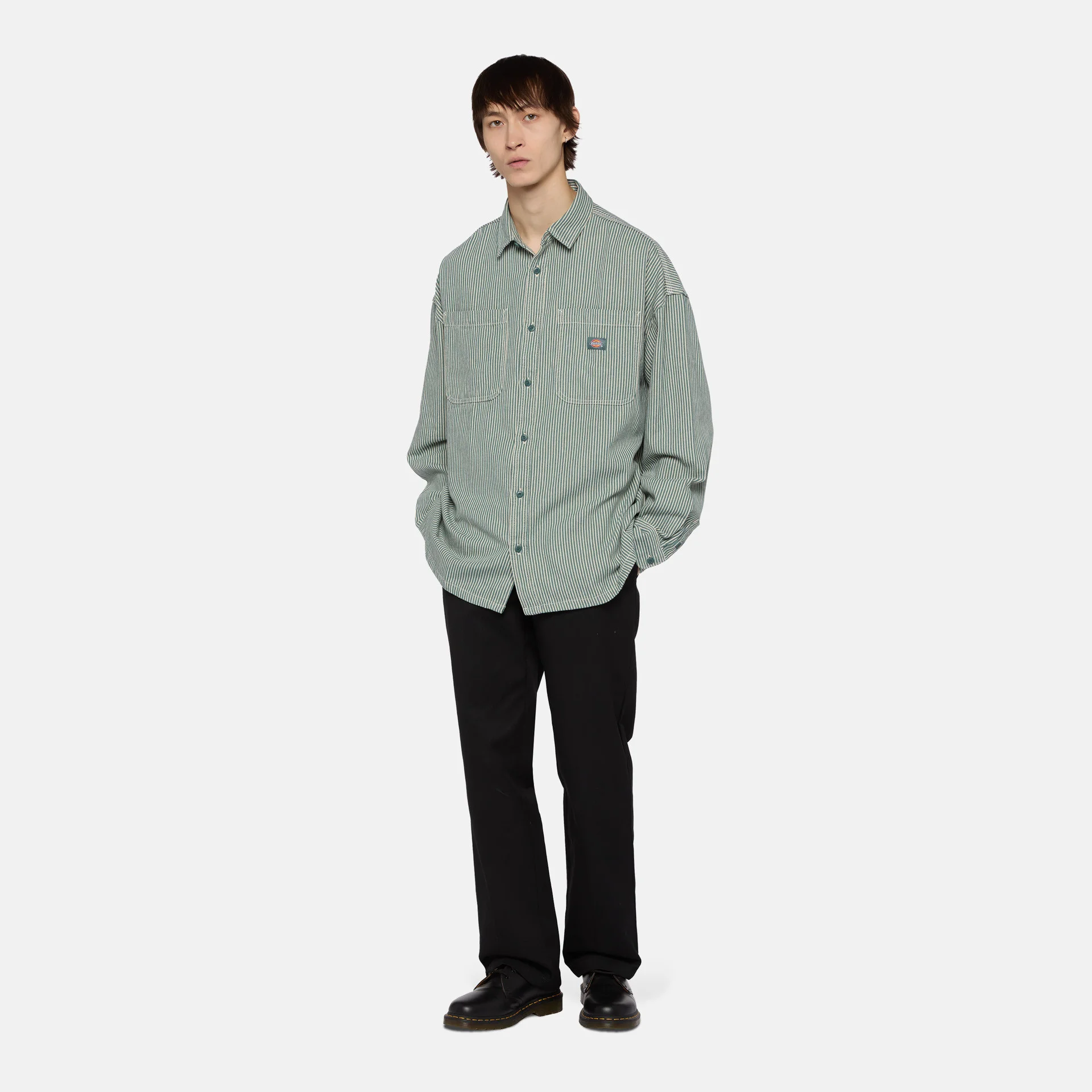 Dickies - HICKORY SHIRT LS LINCOLN GREEN Dickies - HICKORY SHIRT LS LINCOLN GREEN