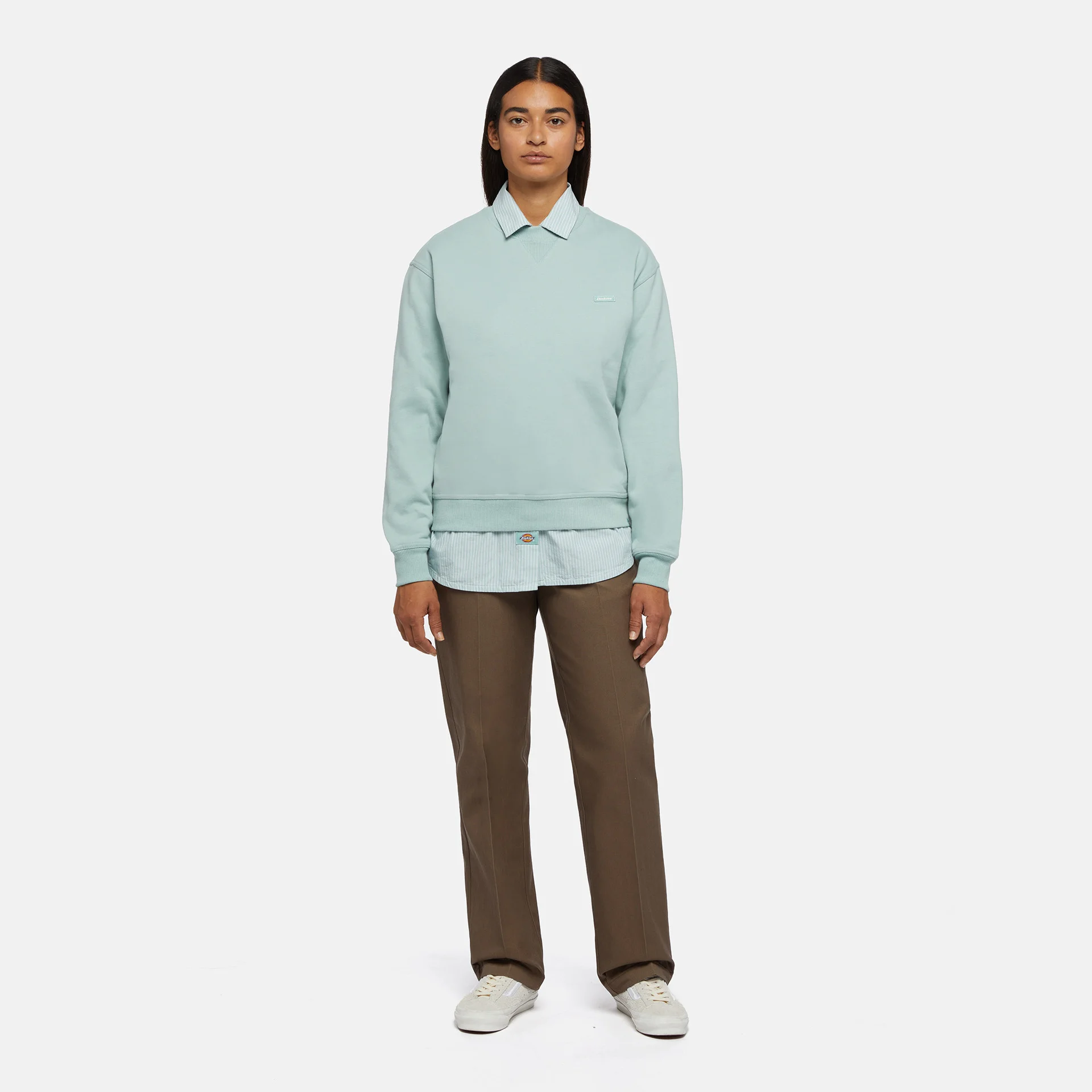Dickies - FLORENCE SHIRT W BLUE SURF Dickies - FLORENCE SHIRT W BLUE SURF