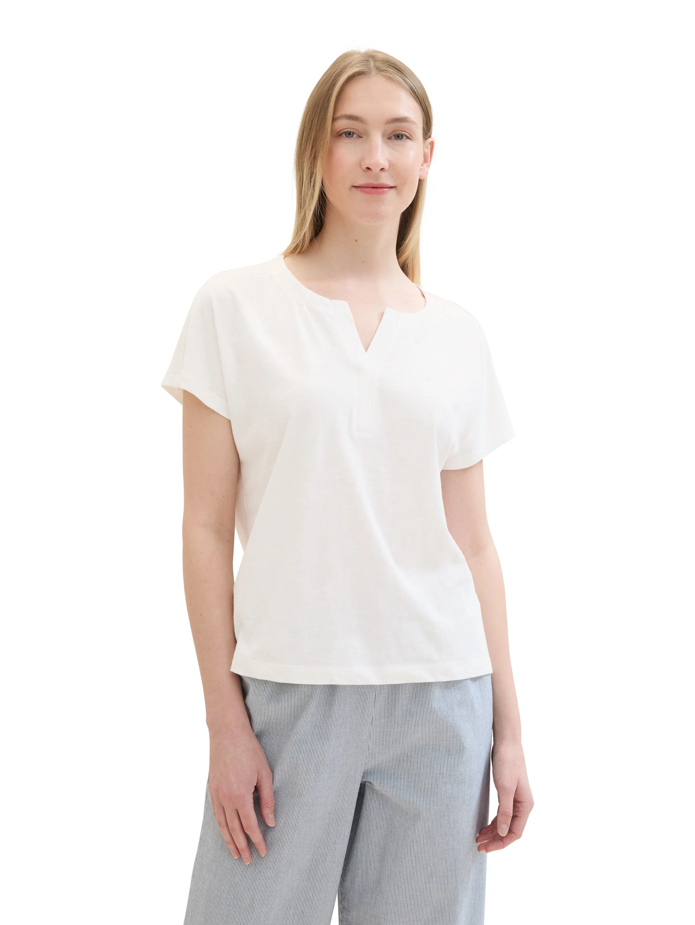 Tom Tailor - T-Shirt With Pleats Tom Tailor - T-Shirt With Pleats