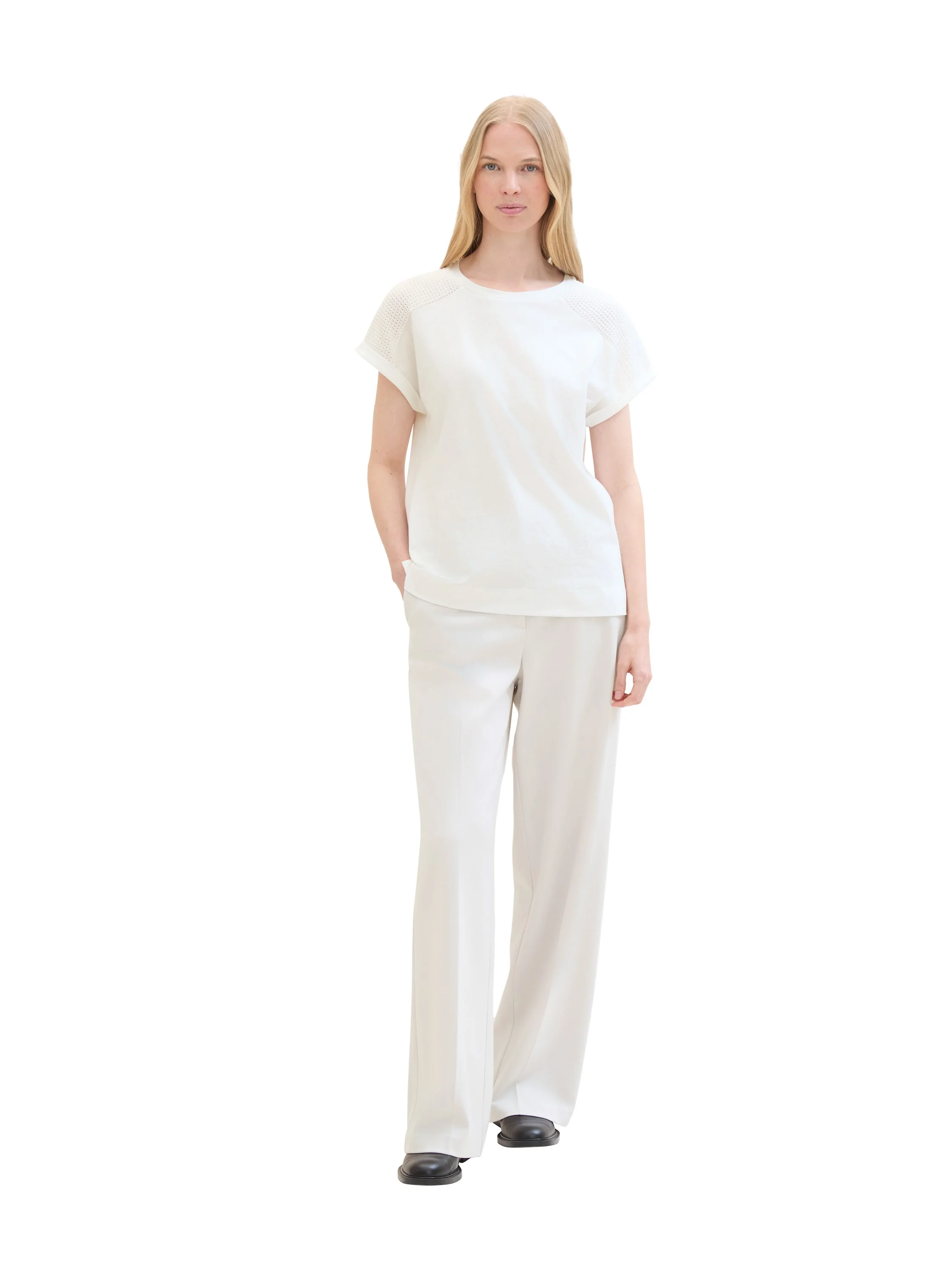 Tom Tailor - T-Shirt Fabric Mix... Tom Tailor - T-Shirt Fabric Mix...