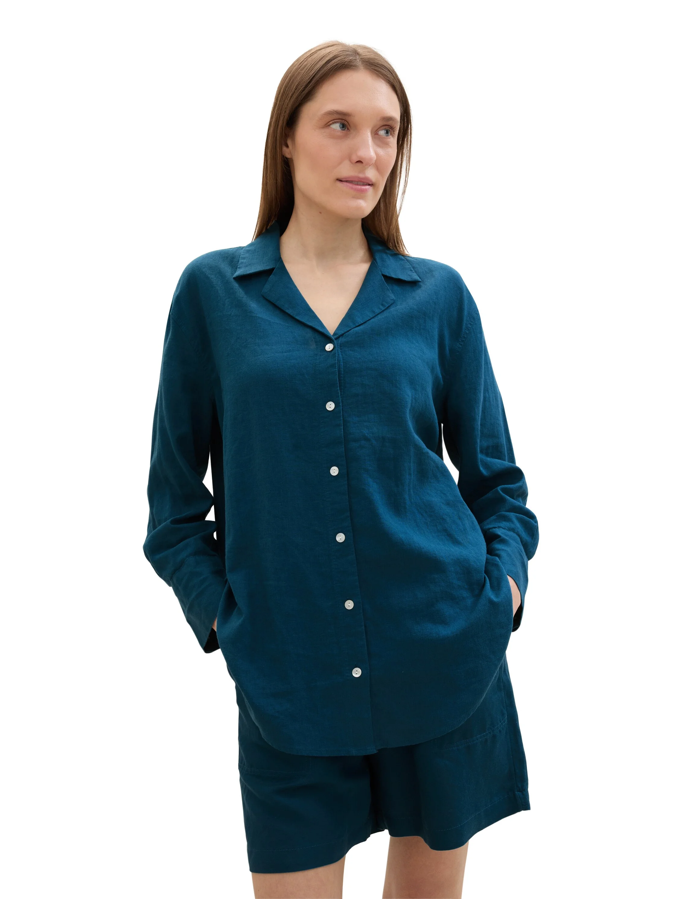 Tom Tailor - Modern Blouse With Linen Tom Tailor - Modern Blouse With Linen