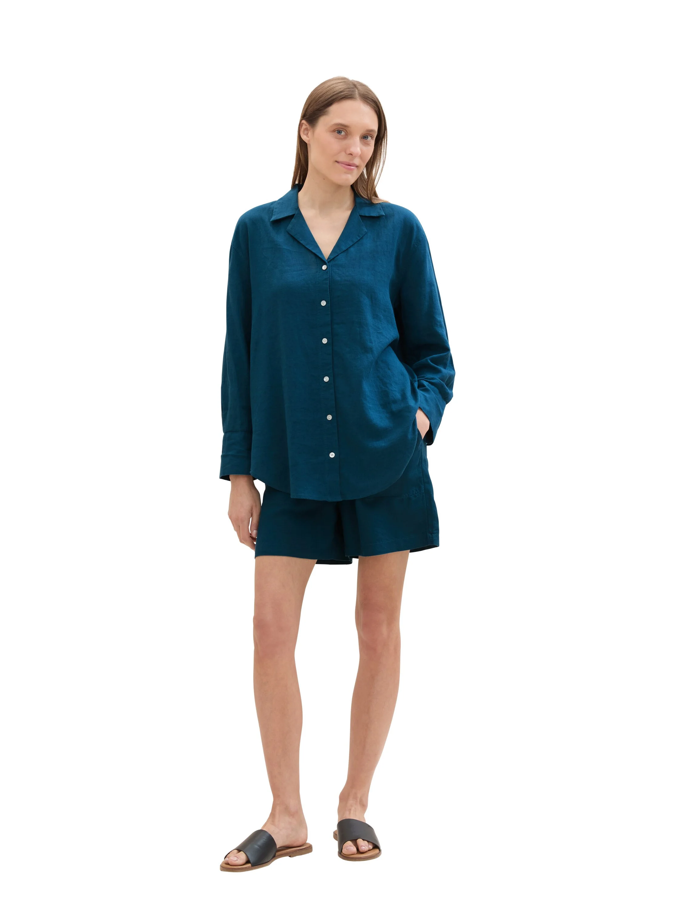 Tom Tailor - Modern Blouse With Linen Tom Tailor - Modern Blouse With Linen