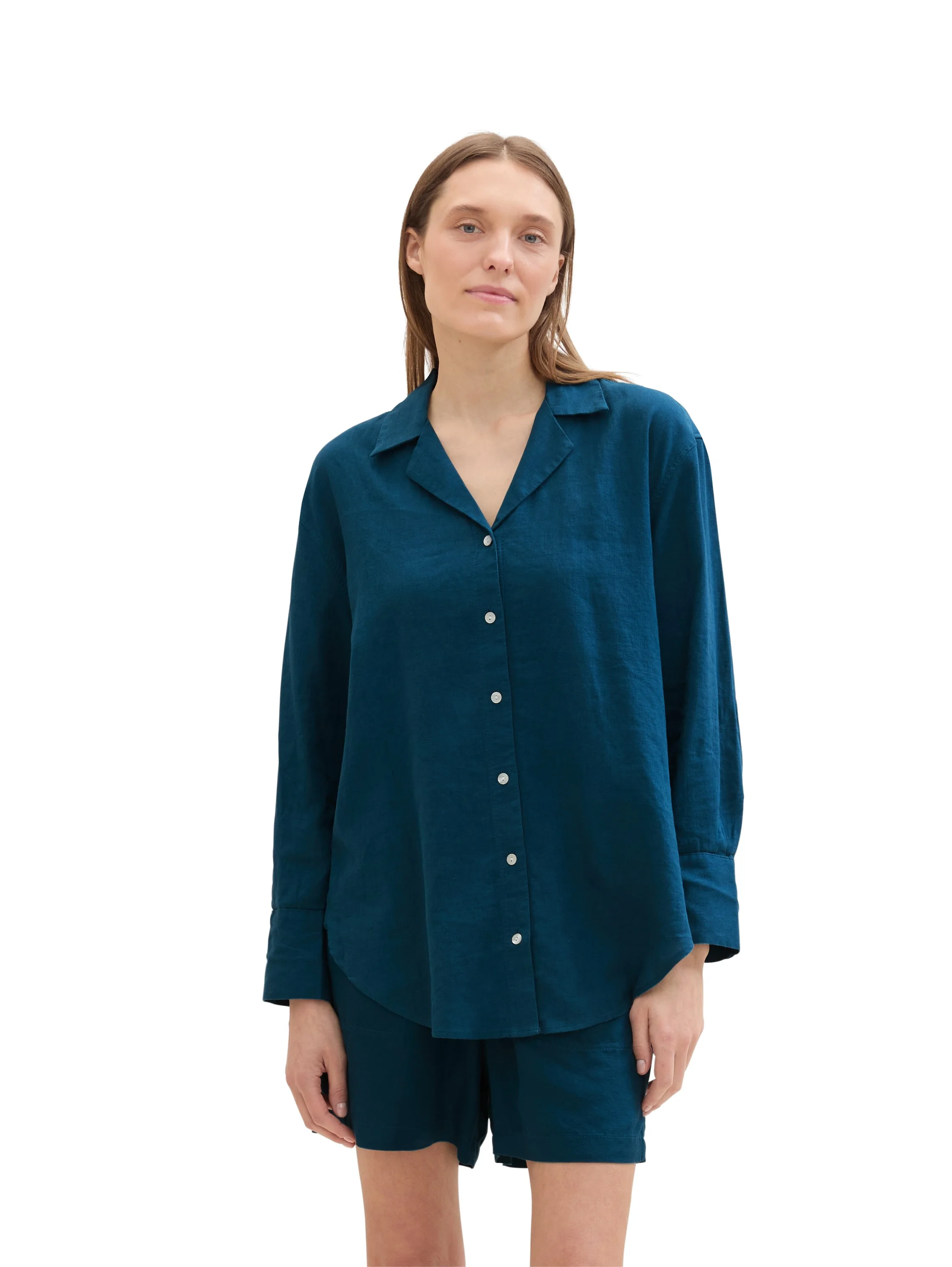 Tom Tailor - Modern Blouse With Linen Tom Tailor - Modern Blouse With Linen