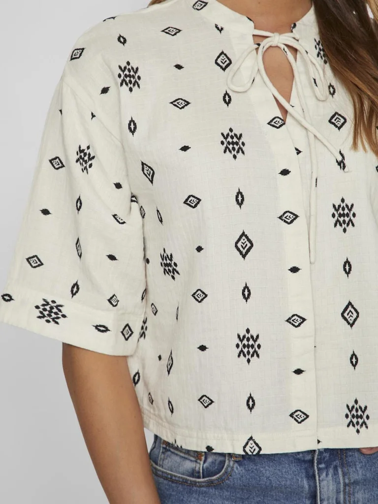 VILA - VILANIA LIV 2/4 CROPPED SHIRT VILA - VILANIA LIV 2/4 CROPPED SHIRT
