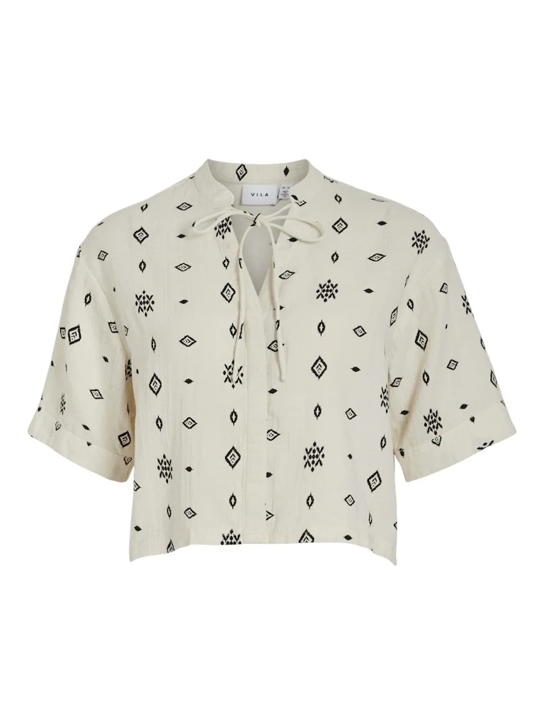 VILA - VILANIA LIV 2/4 CROPPED SHIRT VILA - VILANIA LIV 2/4 CROPPED SHIRT