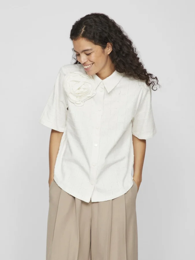 VILA - VIRICKY 2/4 ROSE SHIRT