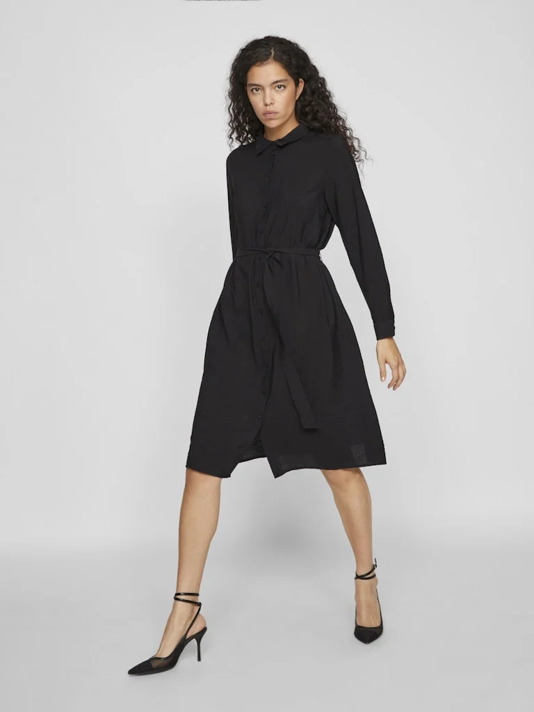 VILA - VIDOMIRA L/S SHIRT DRESS - NOOS VILA - VIDOMIRA L/S SHIRT DRESS - NOOS