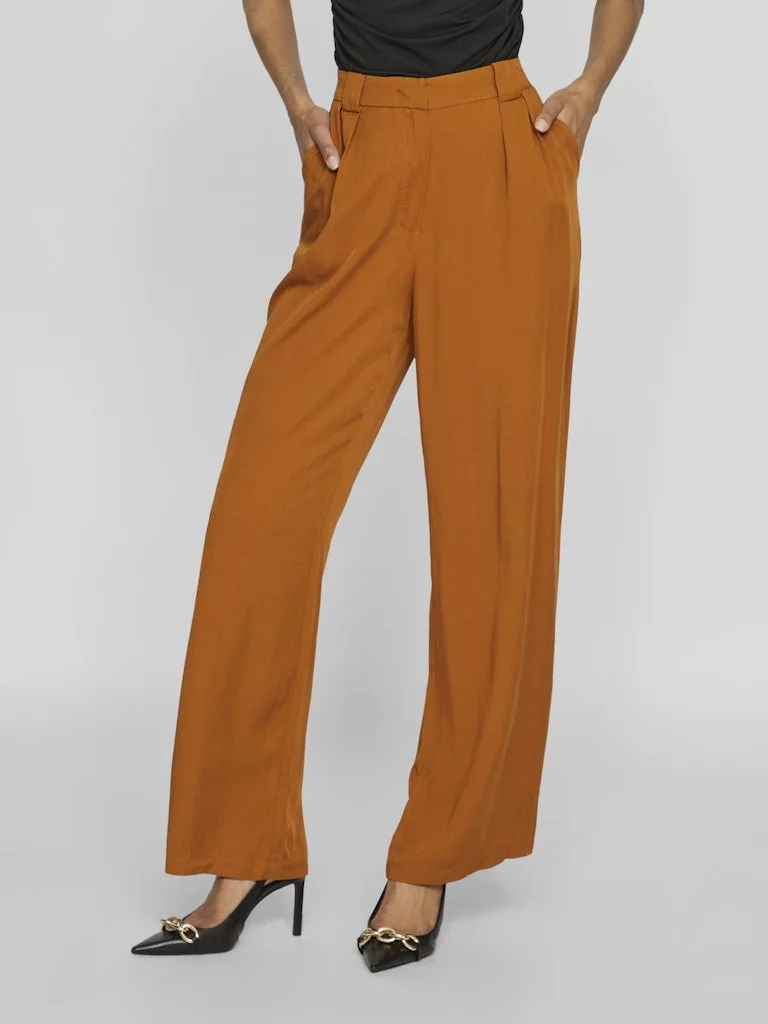 VILA - VISELMA AVRIL HW PLEATED PANTS VILA - VISELMA AVRIL HW PLEATED PANTS