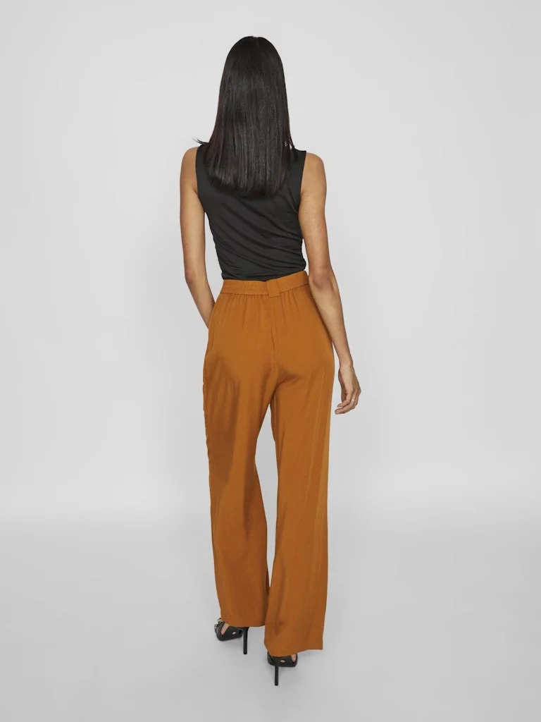 VILA - VISELMA AVRIL HW PLEATED PANTS VILA - VISELMA AVRIL HW PLEATED PANTS