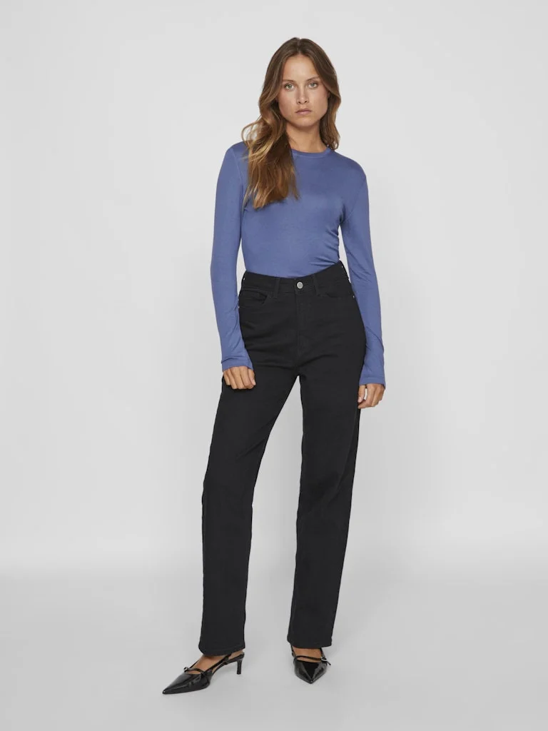 VILA - VIALEXIA O-NECK L/S TOP - NOOS VILA - VIALEXIA O-NECK L/S TOP - NOOS