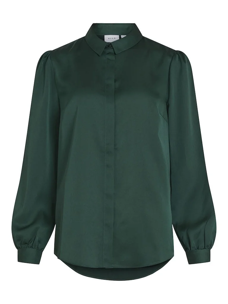 VILA - VIELLETTE SATIN L/S SHIRT - NOOS VILA - VIELLETTE SATIN L/S SHIRT - NOOS
