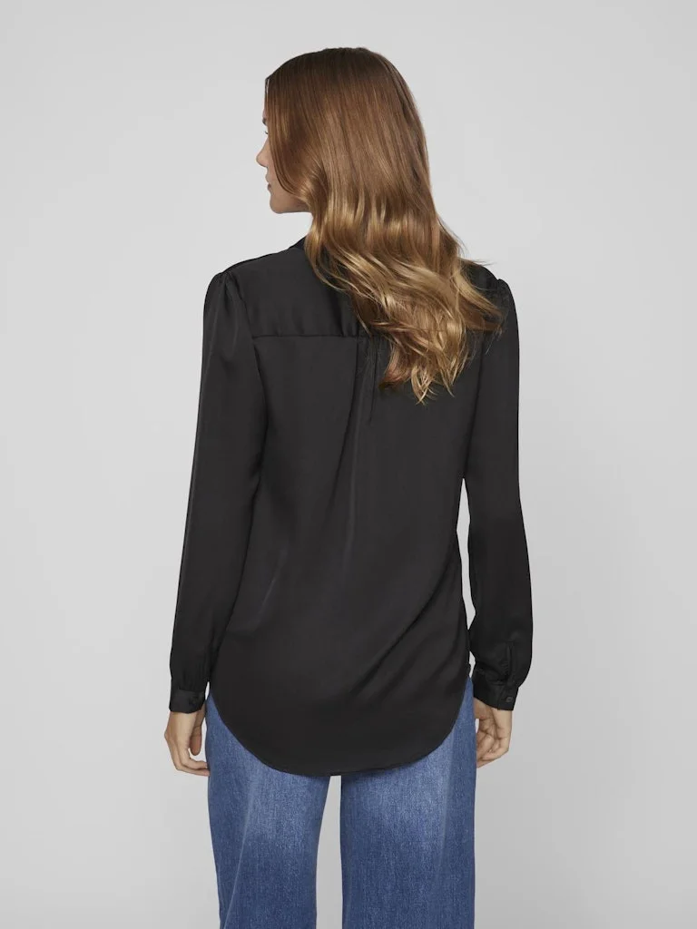 VILA - VIELLETTE SATIN L/S SHIRT - NOOS VILA - VIELLETTE SATIN L/S SHIRT - NOOS