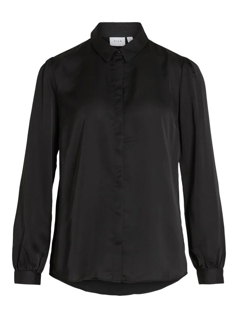 VILA - VIELLETTE SATIN L/S SHIRT - NOOS VILA - VIELLETTE SATIN L/S SHIRT - NOOS