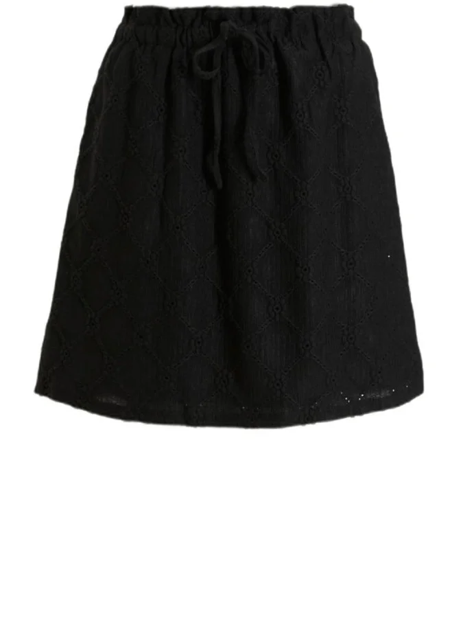 VILA - VIDELEA HW SKIRT/R/VOL