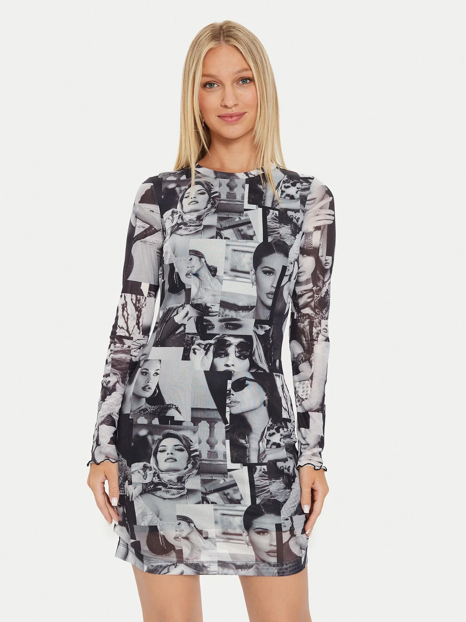 GUESS - LS ADRIANA MESH DRESS GUESS - LS ADRIANA MESH DRESS