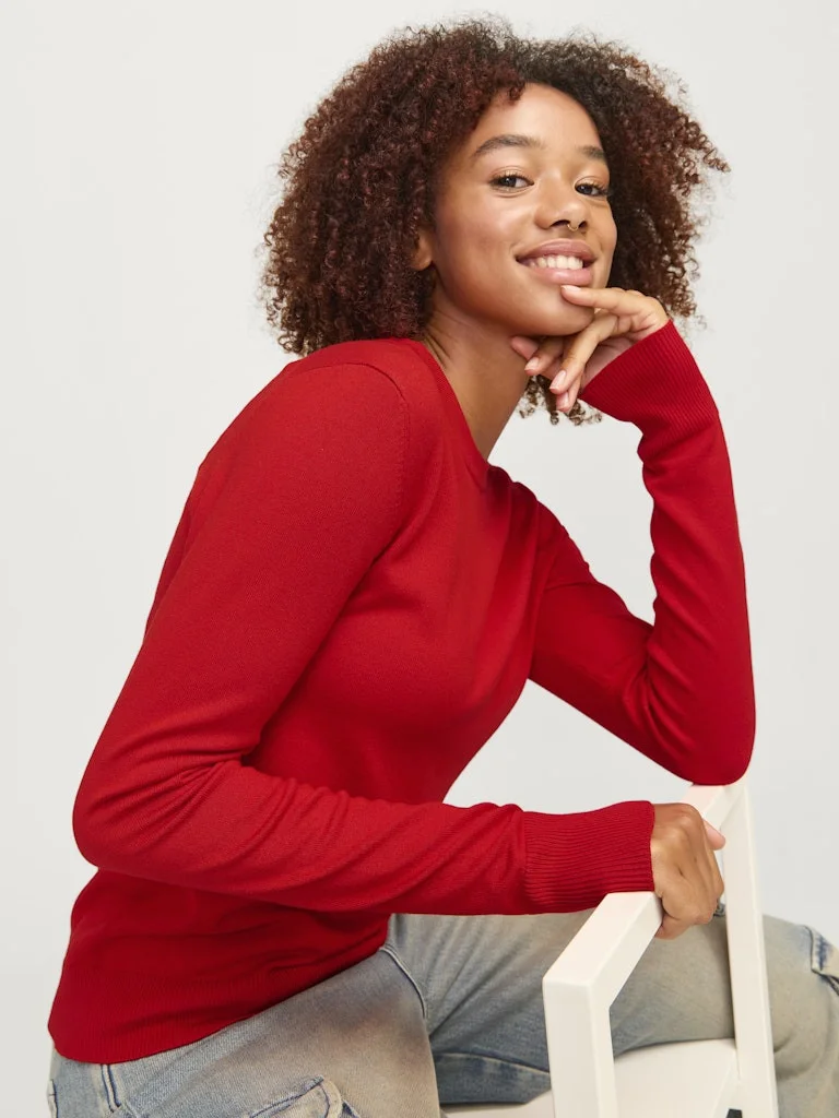 JJXX - JXCARA COMFY CREW NECK KNIT NOOS JJXX - JXCARA COMFY CREW NECK KNIT NOOS