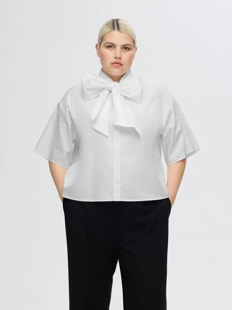 SELECTED WOMEN - SLFJUNO 3/4 BOW SHIRT B SELECTED WOMEN - SLFJUNO 3/4 BOW SHIRT B