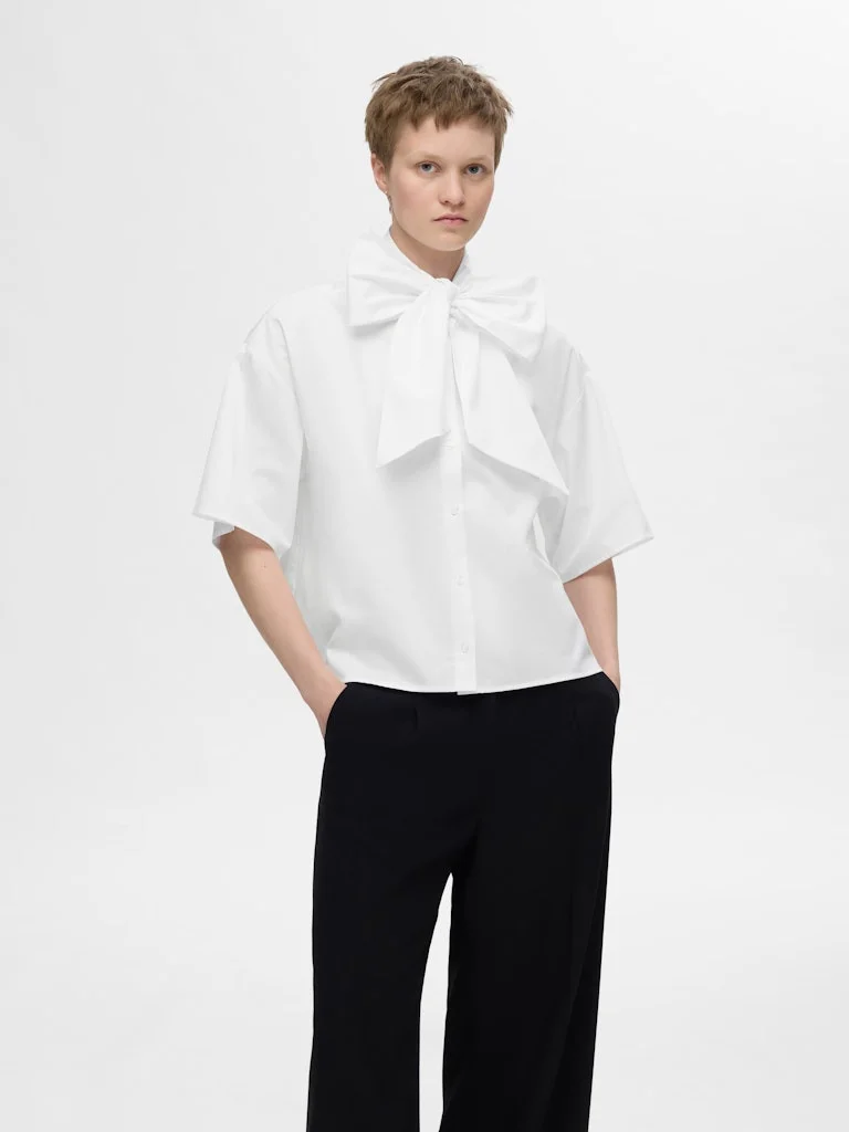 SELECTED WOMEN - SLFJUNO 3/4 BOW SHIRT B SELECTED WOMEN - SLFJUNO 3/4 BOW SHIRT B